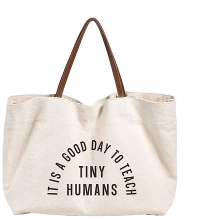 Cadeau juf - Draagtas voor leerkrachten - Tas - Juffrouw - Tiny Humans