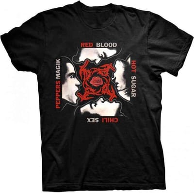 Red Hot Chili Peppers - Blood/Sugar/Sex/Magic Heren T-shirt - L - Zwart