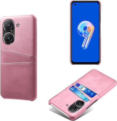 Back Cover met Opbergvakjes voor Asus Zenfone 9 / Zenfone 10 _ Roze Goud