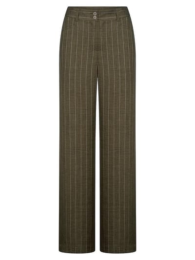 Wide Fit-broek Van Peter Hahn groen
