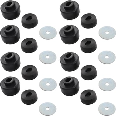 24-delige set carrosserie- en cabinebevestigingsbussen 7-141, vervangingsaccessoires voor pick-up Silverado 1500 2500 HD black