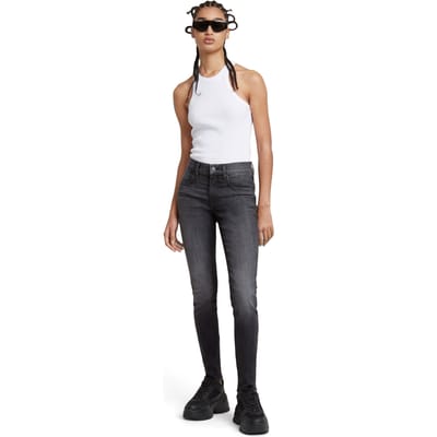 G-Star Lhana Skinny Faded Black Magnet Größe: W24L32 | Skinny Pants Outlet | Damen | Schwarz