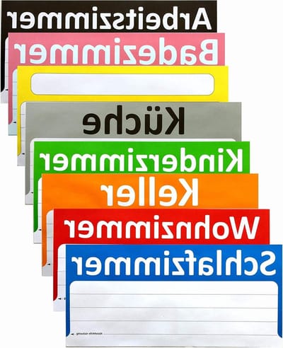 Verhuisetiketten XXL - Labels Stickers - Dozen Ordenen - 8 Signaalkleuren - 90 Stuks - Diverse Kleuren