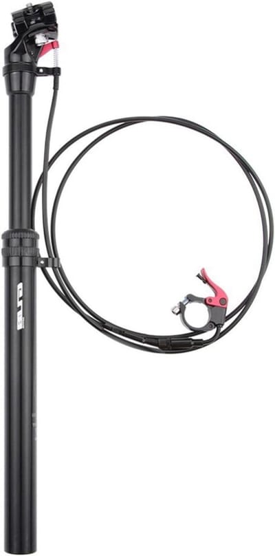 Fiets Zadelpen - Verstelbare Zadelbuis - Comfortabel Fietsen - Hydraulische Lijncontrole - 27.2mm 31.6mm - Zwart