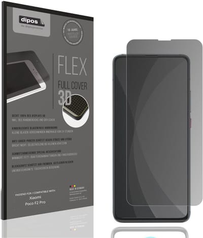dipos FLEX – Matte Privacy Screenprotector geschikt voor Xiaomi Poco F2 Pro | Volledige Schermbescherming | Case-Friendly