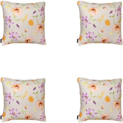 Madison - Sierkussen Florina purple - Ca. 50x50 cm - Set van 4