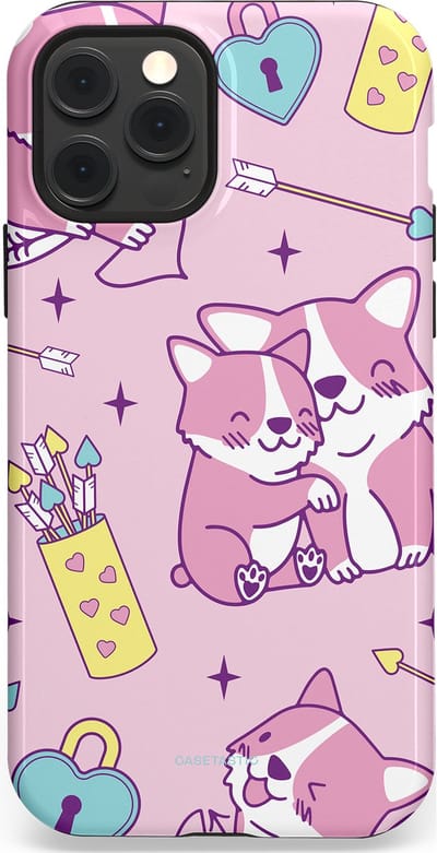 Casetastic Hoesje Geschikt voor Apple iPhone 12/12 Pro Magsafe - Stijlvolle Beschermende Duo-layer Case - Cupi Cori