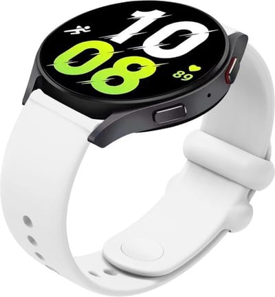 Siliconen bandje - geschikt voor Garmin Venu 2s / 3s / 4 (41mm) / Vivoactive 4s / Forerunner 255s / 265s - Huawei Watch GT 5 Pro - 42mm / GT 6 / GT 5 / GT 4 - 41mm - wit