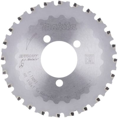 Makita E-11106 E-11097 Cirkelzaagblad 110 x 34 x 1.5 mm Aantal tanden: 24 1 stuk(s)