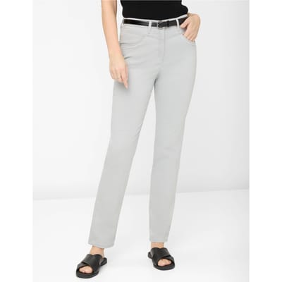 Raphaela by Brax Dames Jeans  Style LAURA NEW SMOKE, lichtgrijs, maat 38