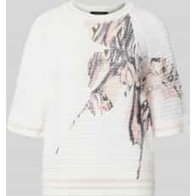 gebreid shirt met ronde hals