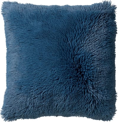 Dutch Decor FLUFFY - sierkussen 60x60 cm - superzacht - XL kussen - Provincial Blue - blauw - Inclusief binnenkussen - Luxe kussens voor woonkamer & bank