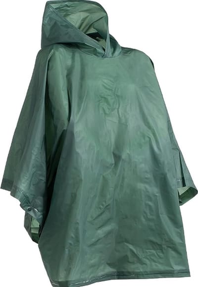 Poncho Duurzaam - Groen - Regenponcho - PVC - Voor Heren en Damens - Lichtgewicht - Festivalartikel