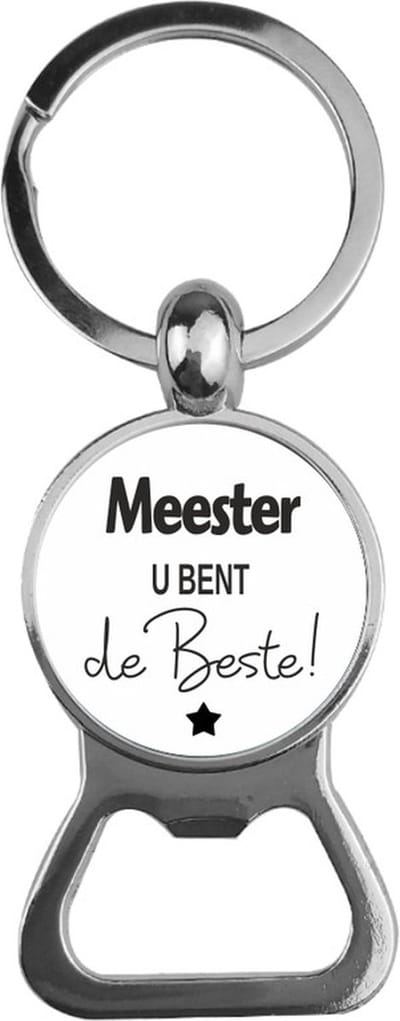 Bieropener Glas -  Meester U Bent De Beste