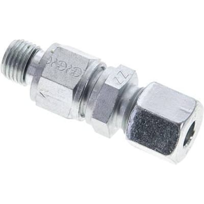 8S (M16x1.5) & G1/4'' Regeling-In Elektrolytisch verzinkt Stalen Terugslagklep Snijring Buitendraad 1-400 bar ISO 8434-1