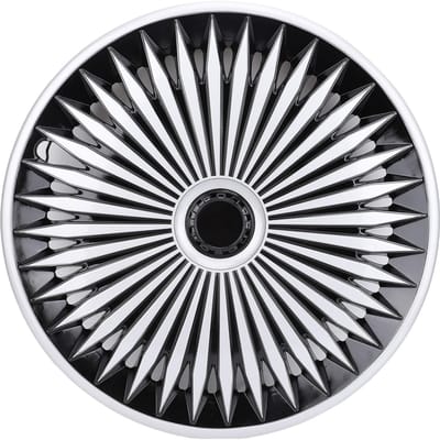 4 STUKS 16 Inch Wielnaafdop Vervanging voor Toyota RAV4 Corolla Klikmontage R16 ABS Naafdoppen Wielkap Zilver Zwart Silver Black