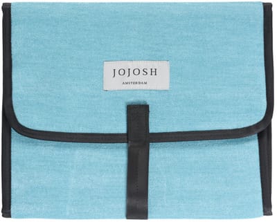 JoJosh Amsterdam - Verschoningsmatje Voor Onderweg - Draagbaar Verschoonmatje - Luieretui - Perfect Kraamcadeau - Veel Ruimte & Waterbestendig - 29x55 - licht blauw