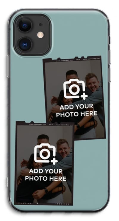 Gepersonaliseerd - Case Company® - Hoesje geschikt voor iPhone 11 hoesje - Polaroid Zwart - Soft Cover Telefoonhoesje - Bescherming aan alle Kanten en Schermrand
