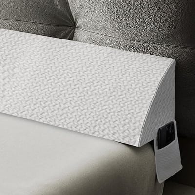 Driehoekig Rugkussen met Zijvakken voor Bed en Muur - Multifunctioneel Wigvormig Verlengkussen