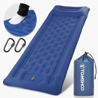 Opblaasbare Campingmat met Voetpomp - Lichtgewicht en Compact voor Buitenactiviteiten