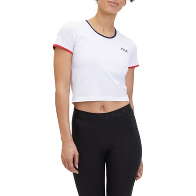 FILA Tivoli Cropped Tee Bright White Taglia: XS | Maglie Sportivi Outlet | Donna | Bianco