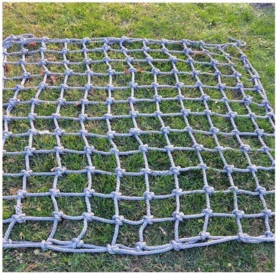 Klimnet Kinderen Volwassenen - Speeltuin Net - Veilig Klimmen Spelen - Heavy Duty Touw - 2x5 Meter - Zwart
