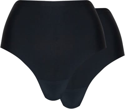 MAGIC Bodyfashion Dream Invisibles Hi-Thong (2-Pack) Black Dames - Maat S