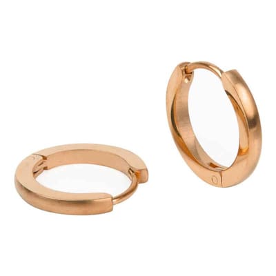 Kalli Oorringen Edelstaal Mat Rosé Goud 1847 (16mm)
