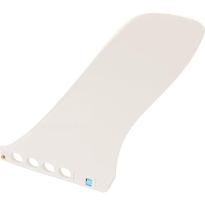 Aileron de Surf 9,25 Pouces Installation Sans Vis Nylon Fibre de Verre Aileron de Queue pour Paddleboard Remplacement Blanc blanc