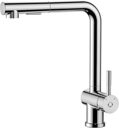 CECIPA max keukenkraan Met Uittrekbare Uitloop Chroom - Keukenmengkraan - Handdouche - Mengkraan -2 straalsoorten - 360° Draaibaar - RVS