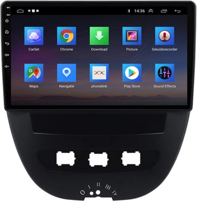 2023 Android Radio voor Peugeot 107 (2005-2014) - Apple CarPlay, Android Auto, DAB+ Navigatie & Radio!