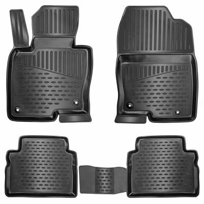3D Rubber Automatten voor Volkswagen GOLF PLUS 2004-2014 [V/Vi] - geurloos & op maat - hoge rand