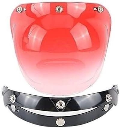 Motorhelm Vizier - Bubble Shield - Motorrijden - Universeel - 25 cm - Transparant