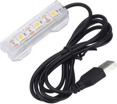 Allecto - USB Aquariumlamp - Mini LED Verlichting - Waterdicht en Draagbaar - Voor Koraal en Waterplanten - Geschikt voor Viskweek - Kunststof