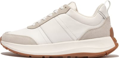 FitFlop F-Mode Flow Sneaker - Nylon & Suede Mix Dames Sneakers - Wit
