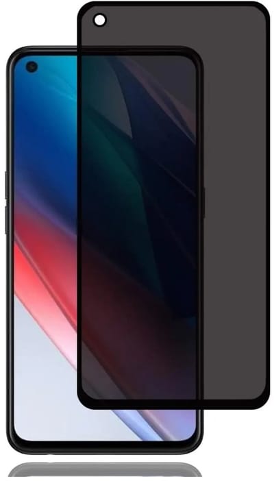 DrPhone Privacy Glass Screenprotector - Geschikt voor Oppo Find X2 – Anti-Spy 9H Gehard Glas – 0.3mm Ultra Dun – Krasbestendig & HD Transparant