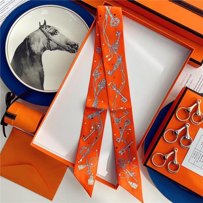 100% Zijde Hoge Kwaliteit Luxe Merk Sjaal Dames Hoofdband Haarband Foulard Strik Lint Neckerchief Dunne Sjaals Accessoires 5x85cm red