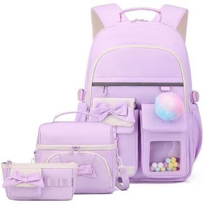 3 stuks/set Schoolrugzak voor Meisjes Basisschool Middelbare School Tassen Boekentas Lunchtas Etui set kinderrugzak met veel vakken