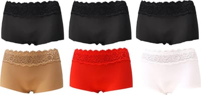Sweet Angel Hipsters Ultra Soft Met Kant - 6pack - Maat S
