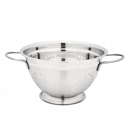 Tadar German RVS Vergiet 24 cm - Keuken Zeef met Handvatten