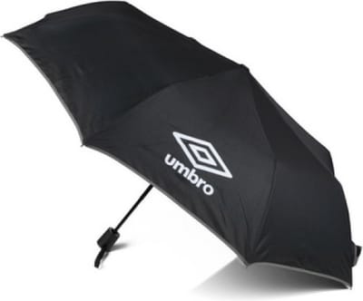 Umbro Paraplu - zwart/grijs - polyester - 55 x 100 x 100 cm - opvouwbaar - kleine paraplu - regenbescherming - zonwering