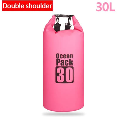 500D Waterdichte Zwemtas Dry Sack 2/5/10/15/20/30L Waterdichte Drijvende Droge Uitrustingstassen Voor Varen Vissen Raften Zwemmen G2 Double shoulder