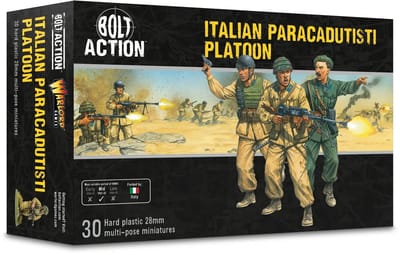 Italian Paracadutisti Platoon (bolt action nieuw)