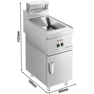 GGM Gastro Edelstahl Unterbau - 400mm - 1 Tür Zilver