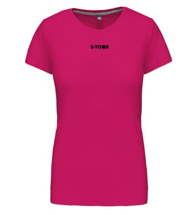 G-TOWN Dames T-shirt Ronde Hals Met Tekst Opdruk