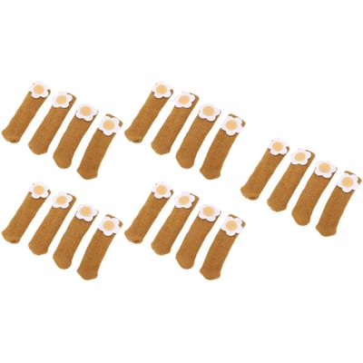 20 PIÈCES Protecteurs de Sol pour Pieds de Chaise Épaissir Housses pour Pieds de Table Housses Hautement Élastiques pour Pieds de Chaise Ensemble de Bouchons de Meubles pour