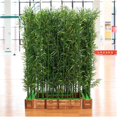 Kunstmatige Bamboe - Nep Plant - Ruimte Decoratie - Weerbestendig Ontwerp - 1 Meter Hoog - Groen