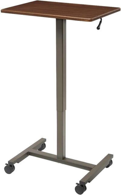 Goodivery ® Ergonomische Verrijdbare Statafel met Pneumatische Hoogteverstelling voor Flexibel Werken