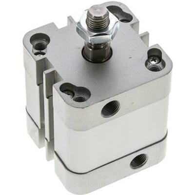 ISO 21287 Compacte Dubbelwerkende Cilinder 40-15mm - Magnetisch - Mannelijke Stang