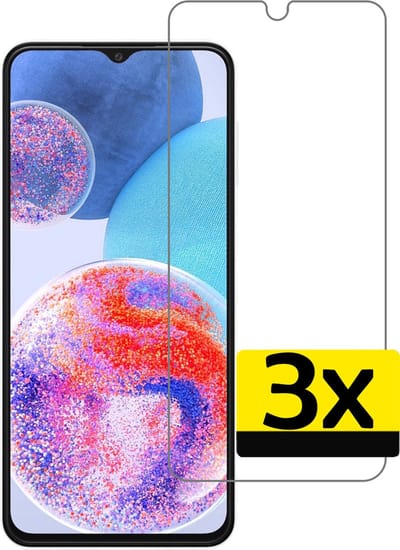 Screenprotector - Geschikt voor Samsung Galaxy A23 - 3 Stuks - Extra Sterk - Beschermglas - Gehard Glas - Tempered Glass - Screen Protector